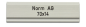 Preview: NORM Metallbau AG 70x14mm Alu farblos eloxiert