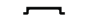Preview: SCHWEIZER 110x20mm "Schiene" Alu farblos eloxiert