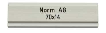 NORM Metallbau AG 70x14mm Alu farblos eloxiert