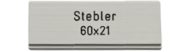 STEBLER 60x21mm Alu farblos eloxiert
