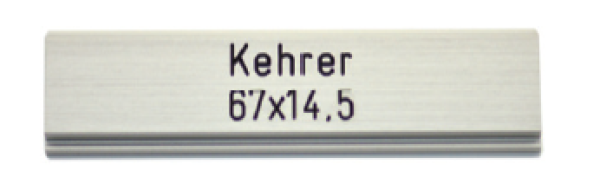 KEHRER 67x14mm Alu farblos eloxiert