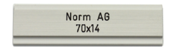 NORM Metallbau AG 70x14mm Alu farblos eloxiert