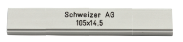 SCHWEIZER Profil 105x14.5x10mm ALU farblos eloxiert