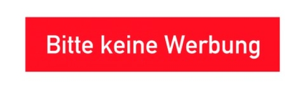 Bitte keine Werbung in Rot