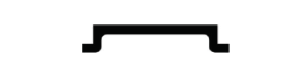SCHWEIZER 110x20mm "Schiene" Alu farblos eloxiert
