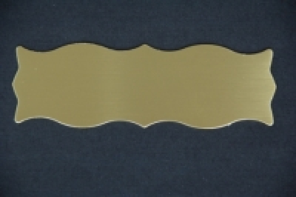 Messingschild 125x41x0.65mm