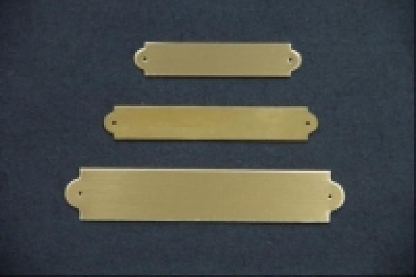 Messingschilder 50x10mm / 61x10mm / 86x16mm